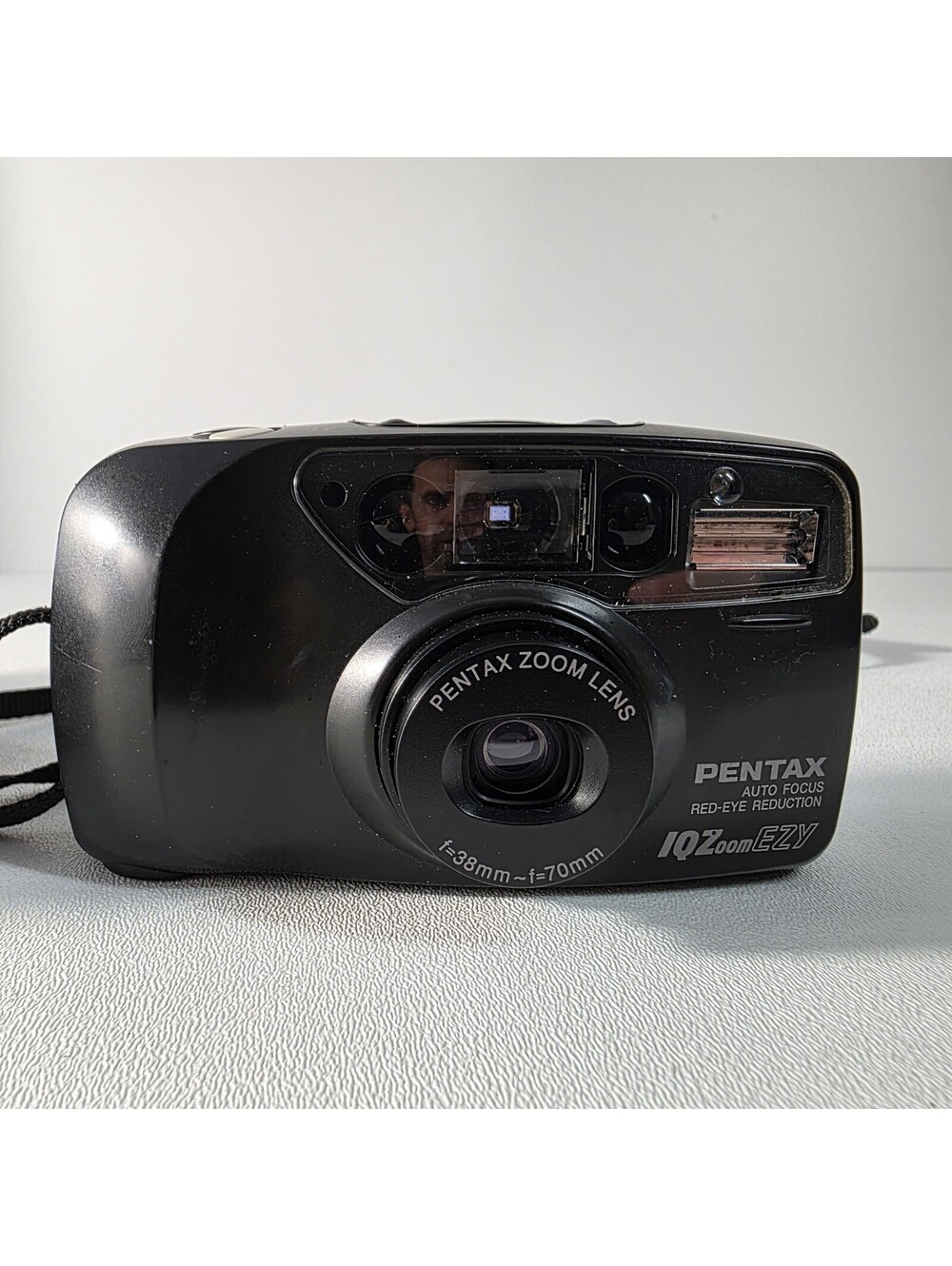 Pentax IQZoom EZY Date 35mm Film Camera W/Pentax Case Tested